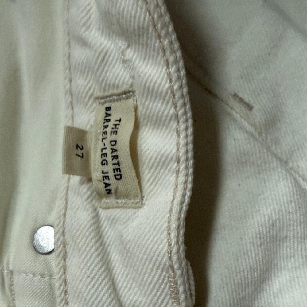 Madewell Cream Straight-Leg Jeans - Picture 4 of 4